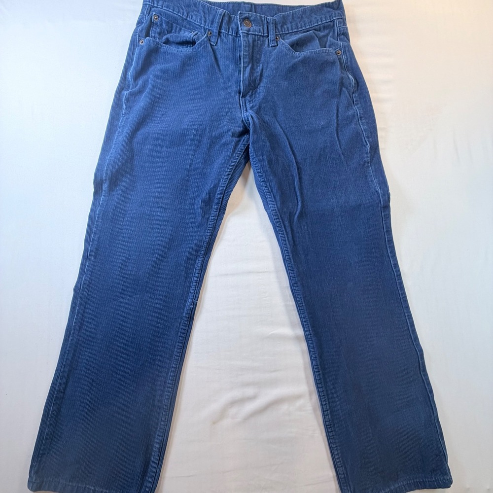 Levis 514 Blue Corduroy Pants Mens 32x30 Indie Skater Y2K Straight Leg Grunge